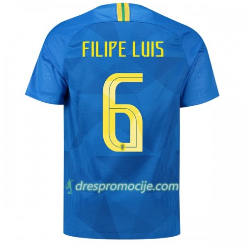 Brazil Dres Filipe Luis 6 Gostujući Svjetsko prvenstvo 2018 Brazil Dres Filipe Luis 6 Gostujući Svjetsko prvenstvo 2018